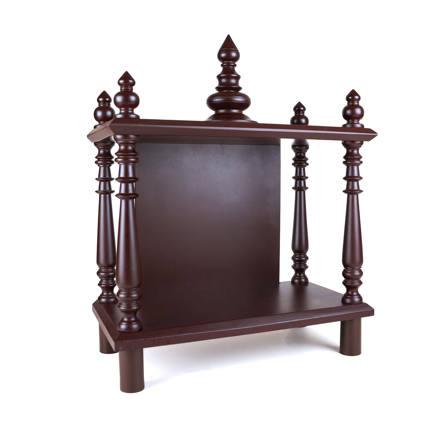 Mahogany Wooden Dismantlable Mantapa - Brown Finish