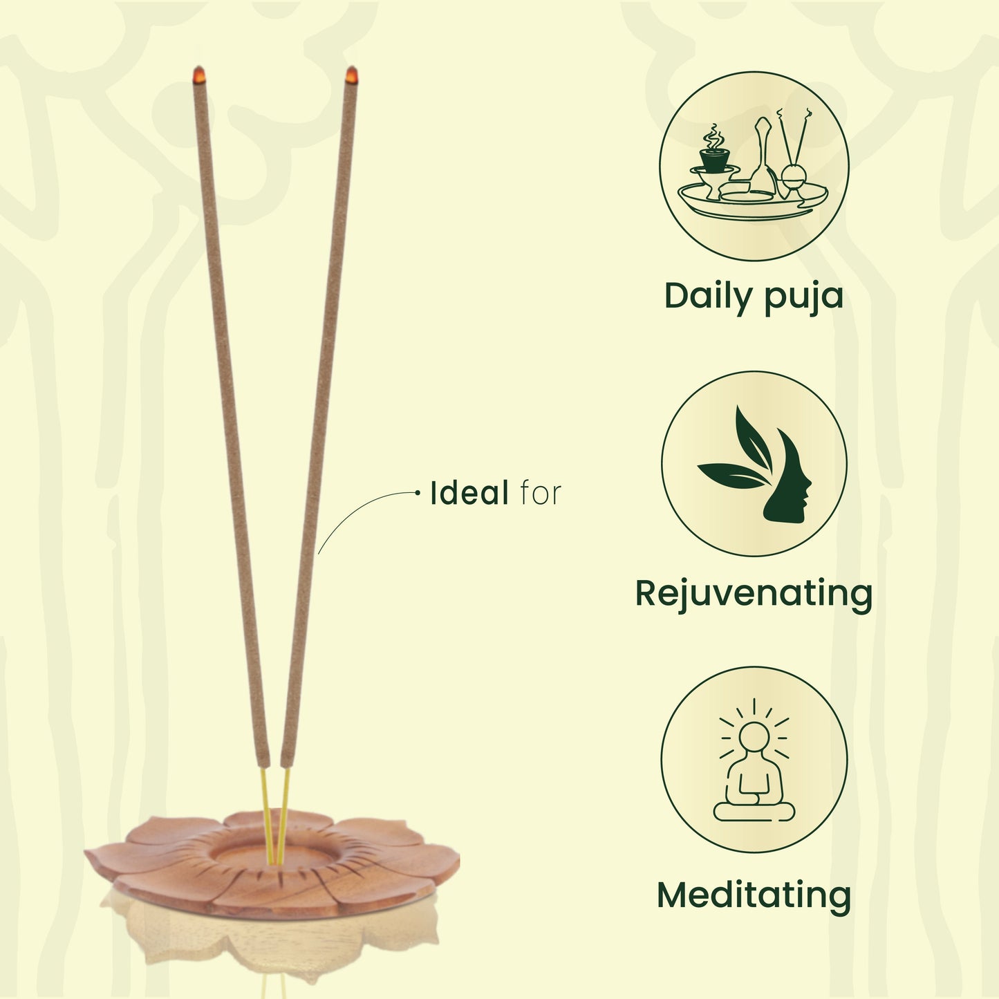 Woods Agarbatti Pack with Free Ash Catcher