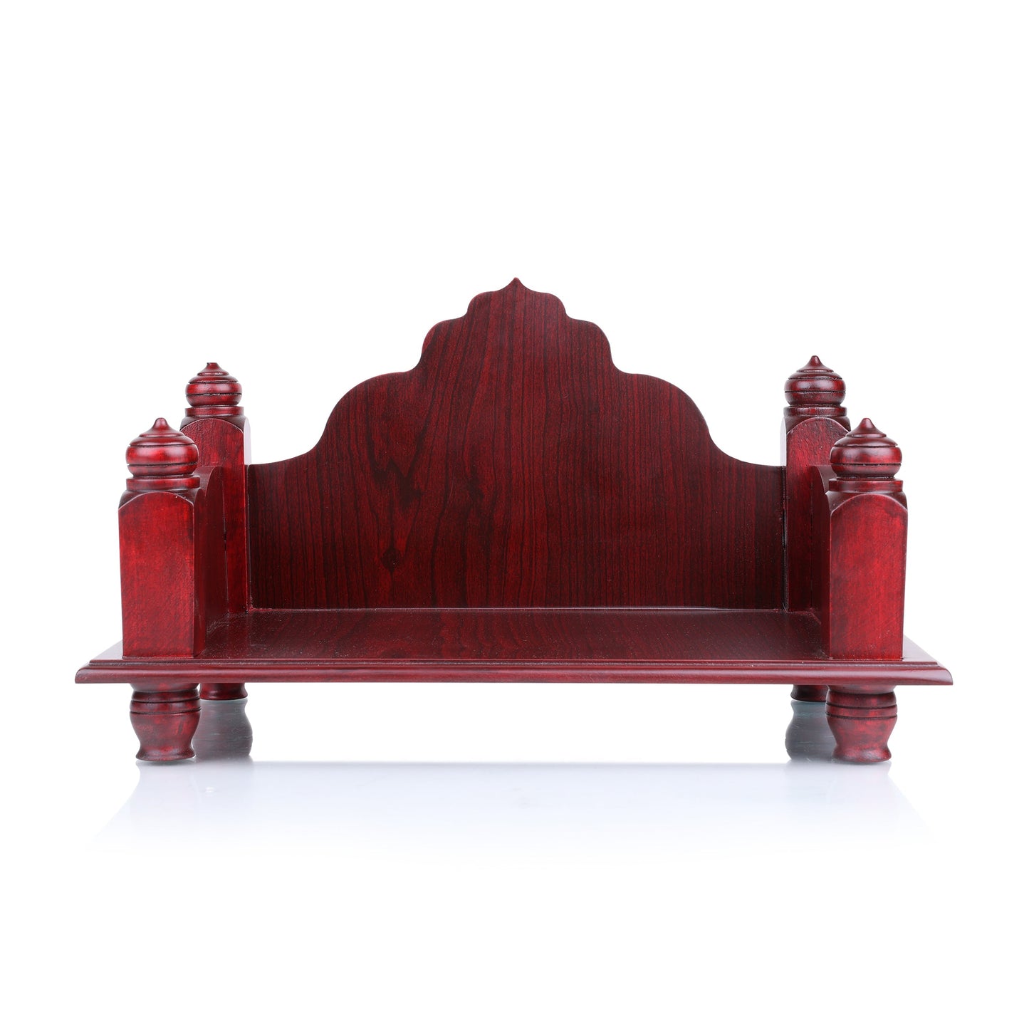 Mandasana Brown Wood Pooja Mandir