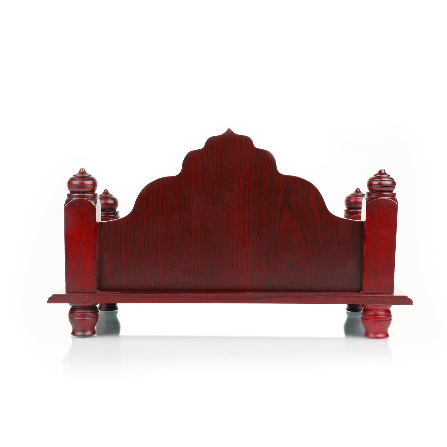 Mandasana Brown Wood Pooja Mandir