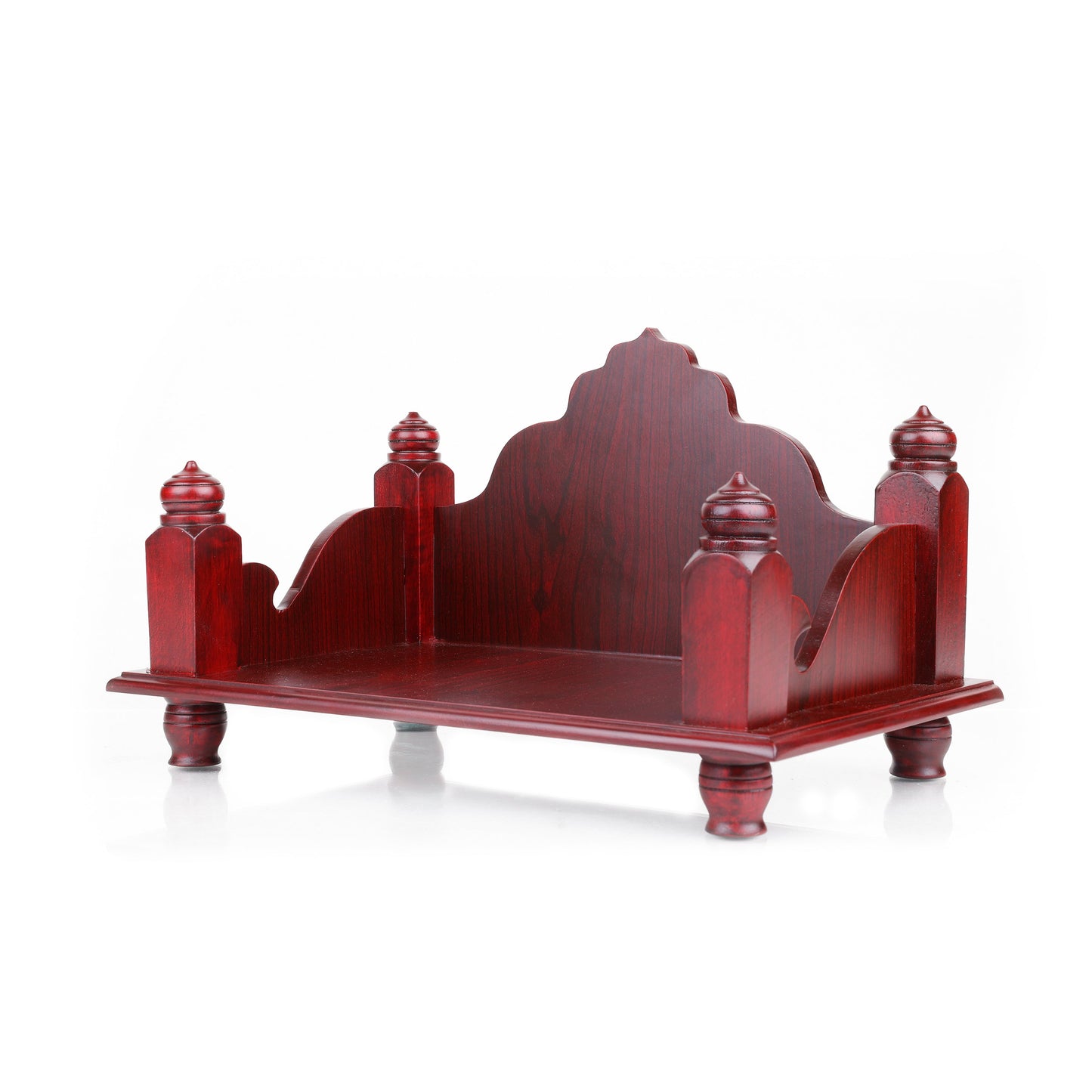 Mandasana Brown Wood Pooja Mandir