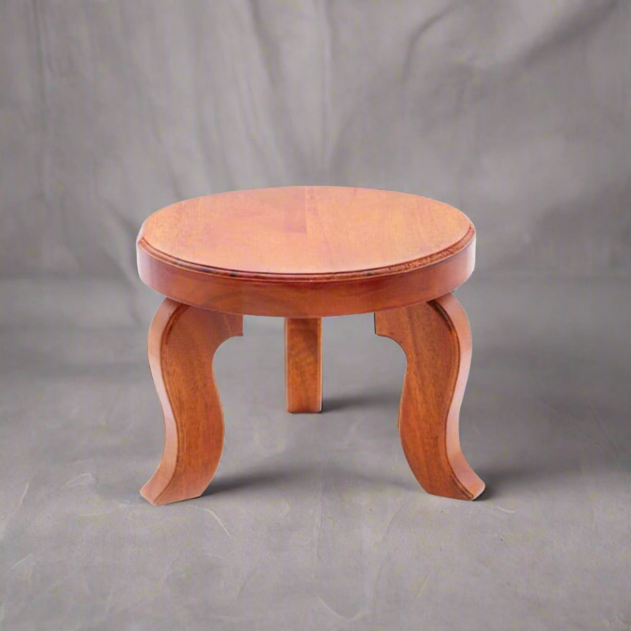 Hard Jungle Wood Three Legged Mukkali Stool