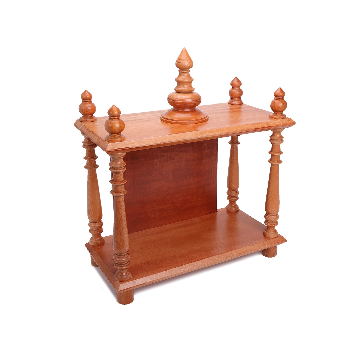 Mahogany Wooden Dismantlable Mantapa - Natural Finish