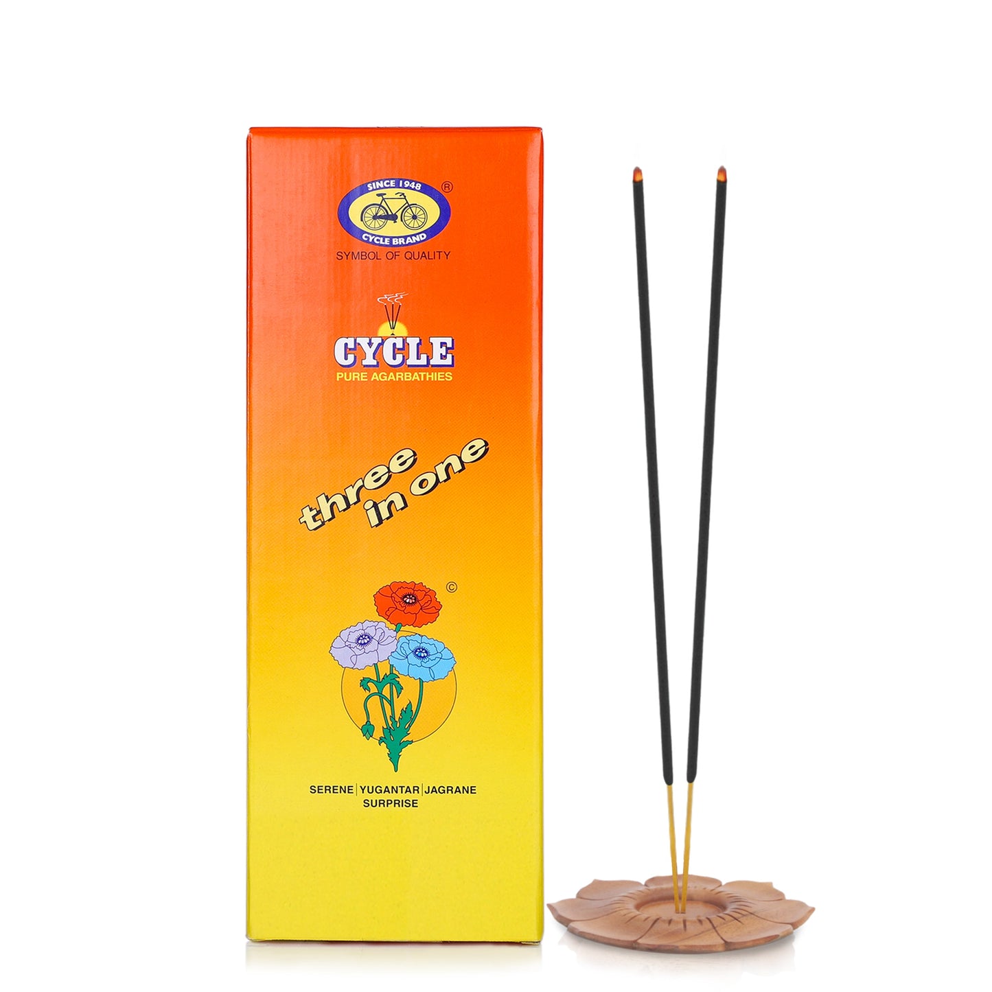 Three in One Agarbatti Combo - Pack of 6