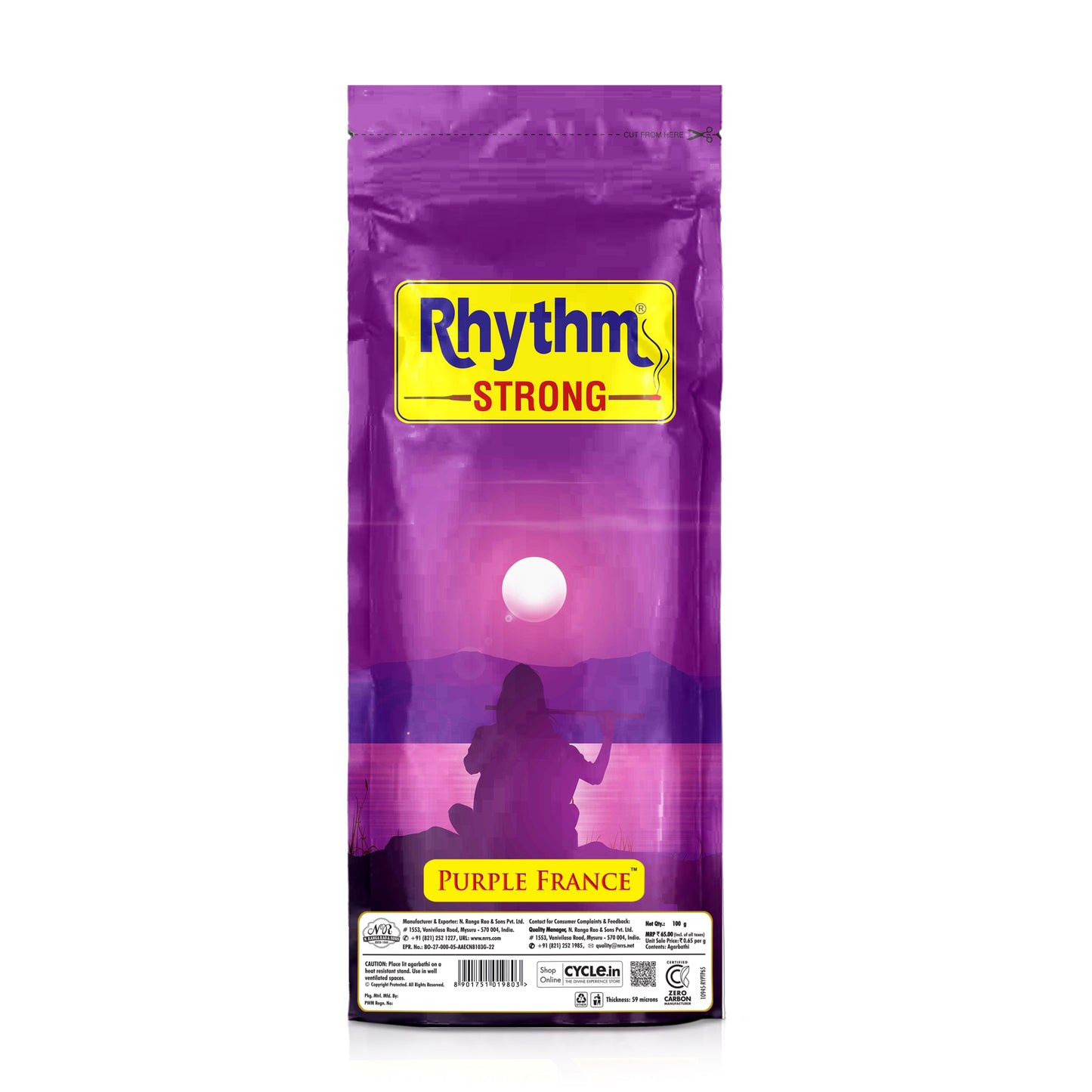 Rhythm Strong Purple France Agarbathi