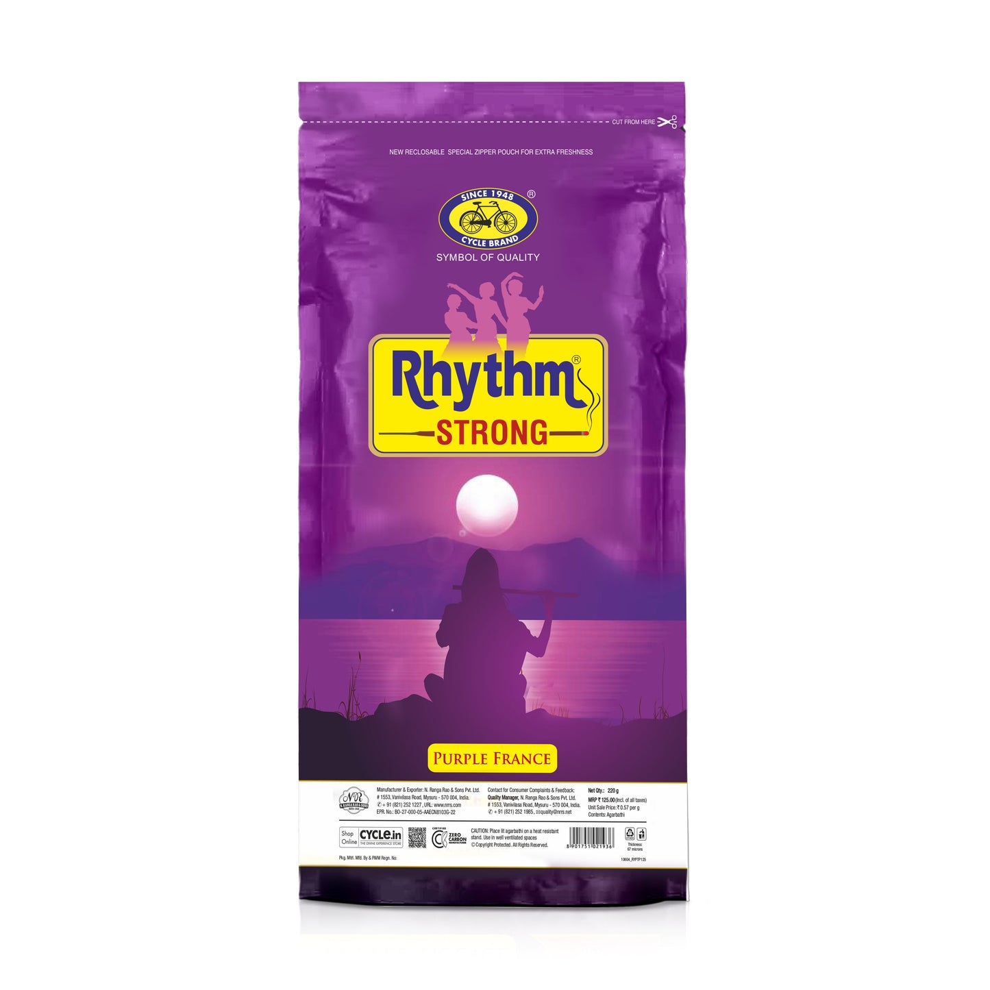 Rhythm Strong Purple France Agarbathi