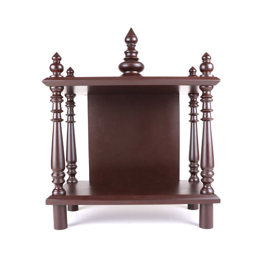 Mahogany Wooden Dismantlable Mantapa - Brown Finish