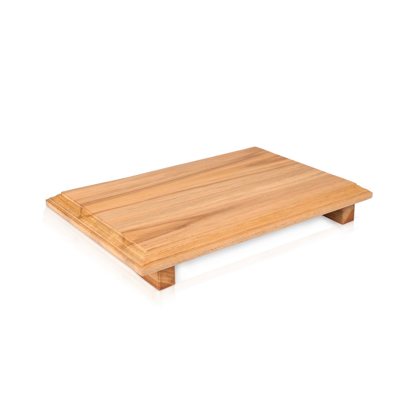 Handcrafted Teakwood Puja Peeta - Brown