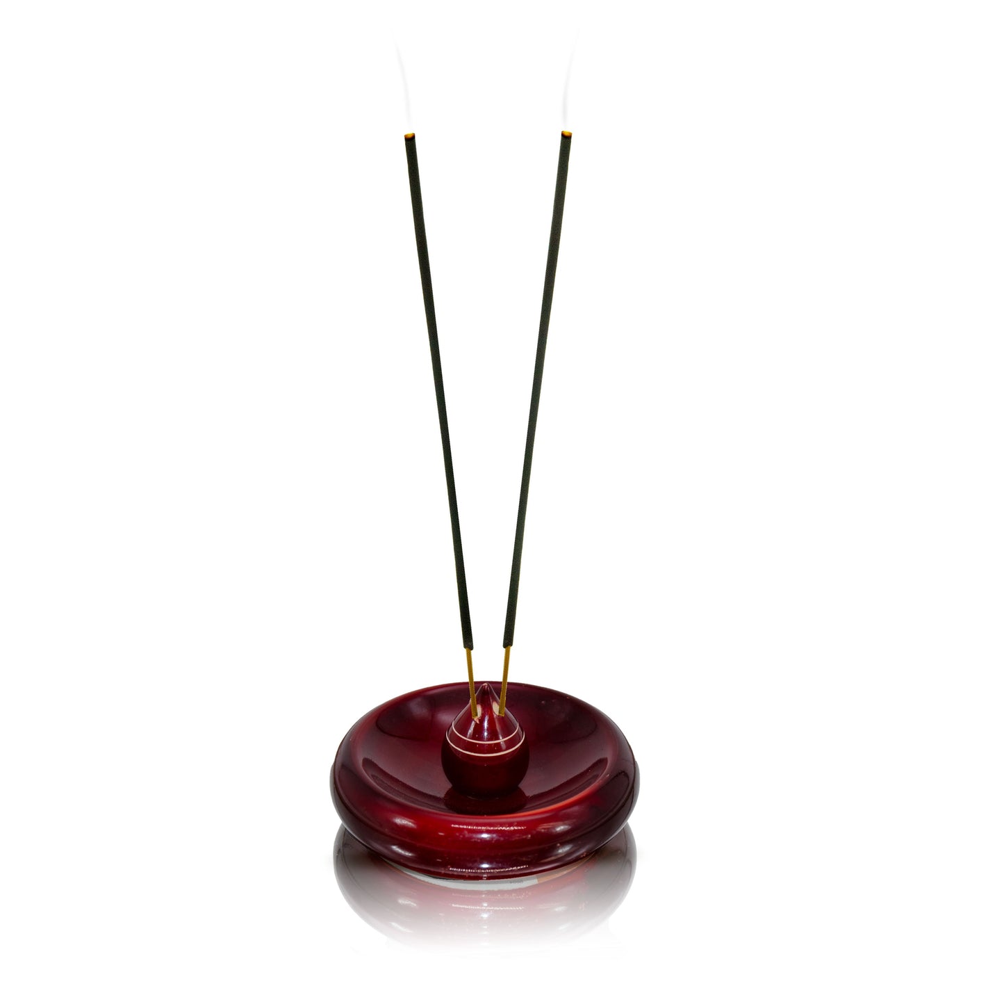 Wooden Round Agarbatti Stand - Brown