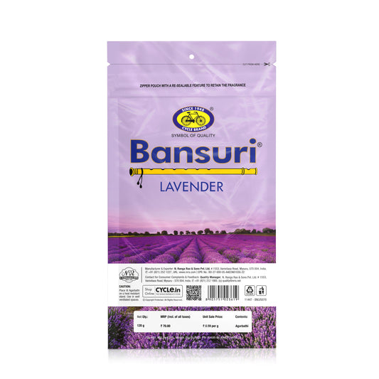 Bansuri Lavender Agarbatti (120 g)