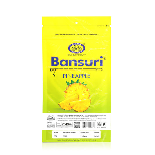 Bansuri Pineapple Agarbatti (120 g)