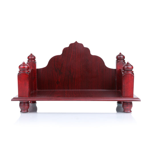 Mandasana Brown Wood Pooja Mandir