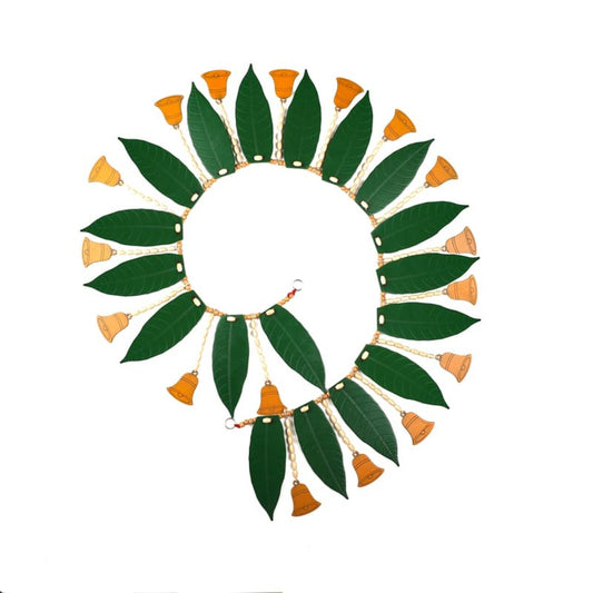 Mango Leaf Thorana with Bell - 18 Leaves
