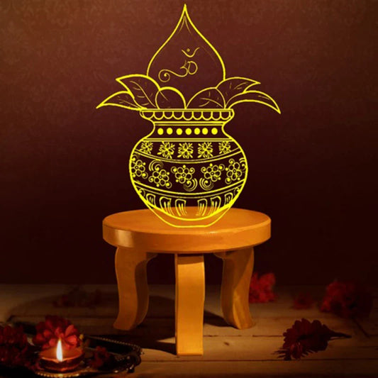 Jackfruit Wood Mukkali Manai (Pooja Stand/Abhisheka Peeta)