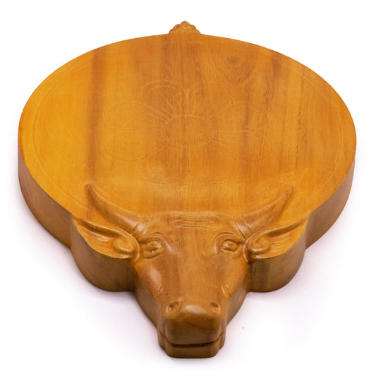 Handmade Jackfruit wood Nandi Asana/Nandi Peeta