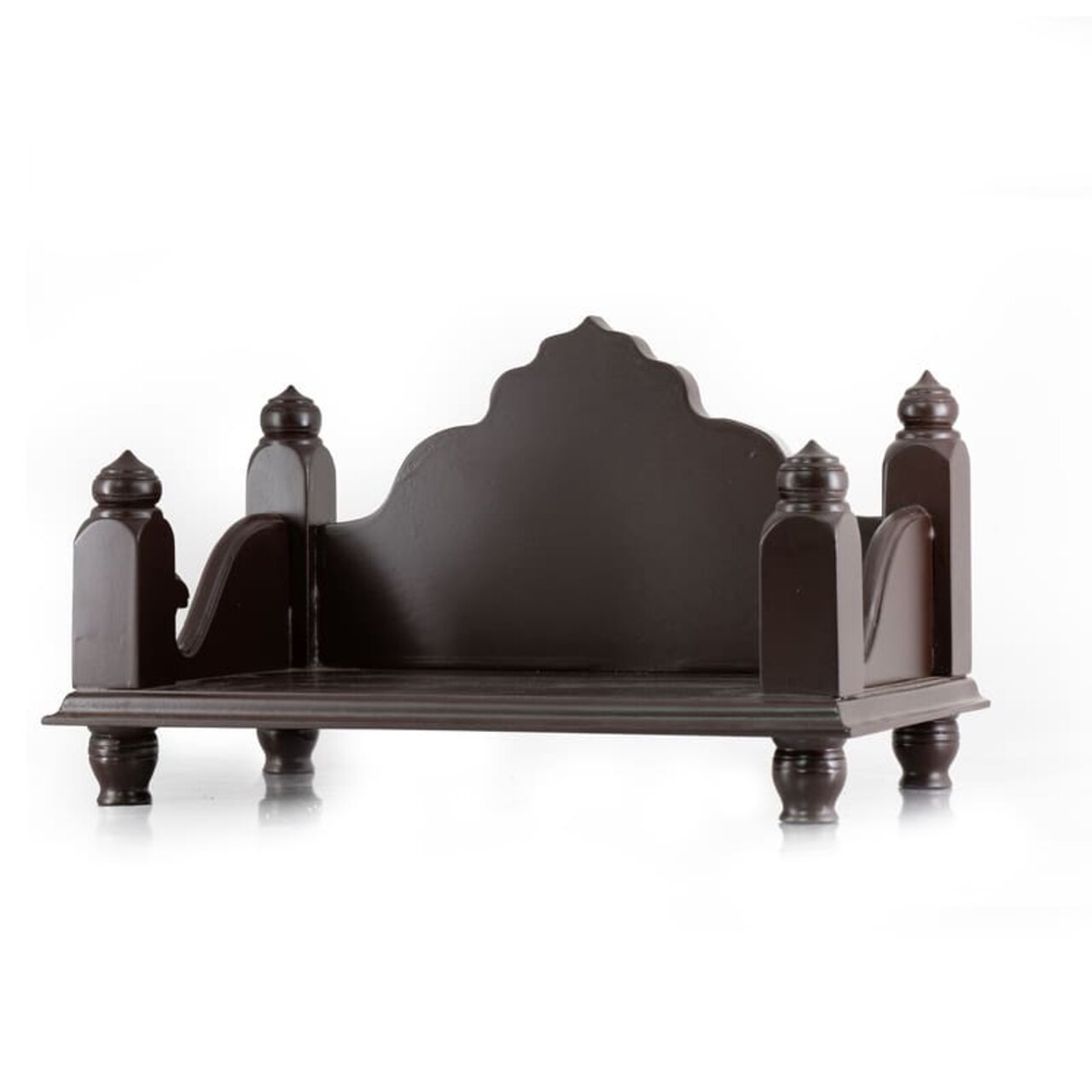 Shivani Wood Pooja Mandir Pre-Assembled (Sinhasan for God / Mandasana / Pooja Mantapa)