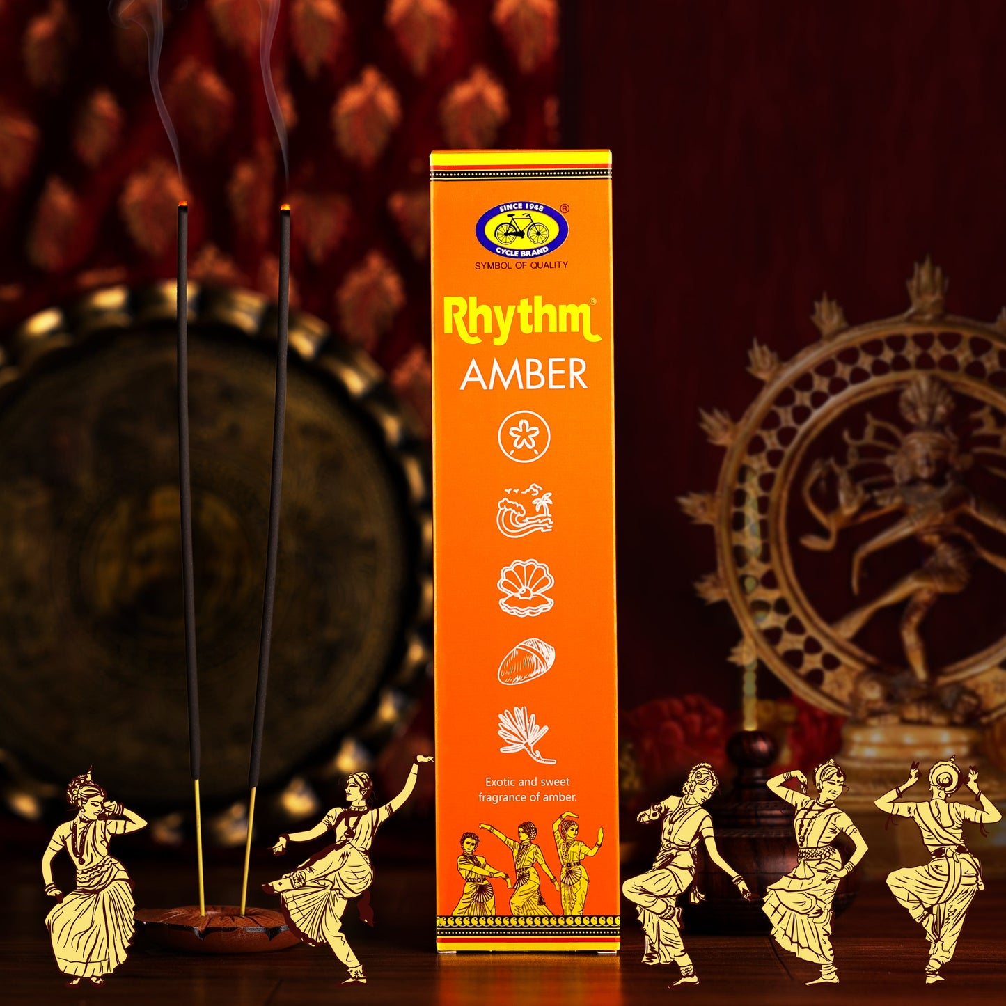Rhythm Amber Agarbatti