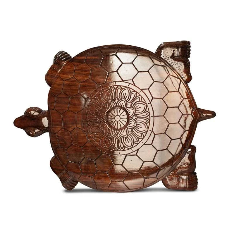 Large Handmade Rosewood Koorma Asana/Koorma Peeta