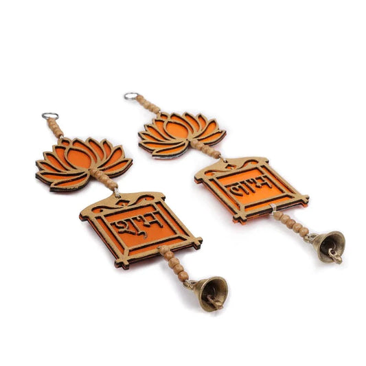 Handcrafted Wooden Shubh Labh Thoran/Thorana