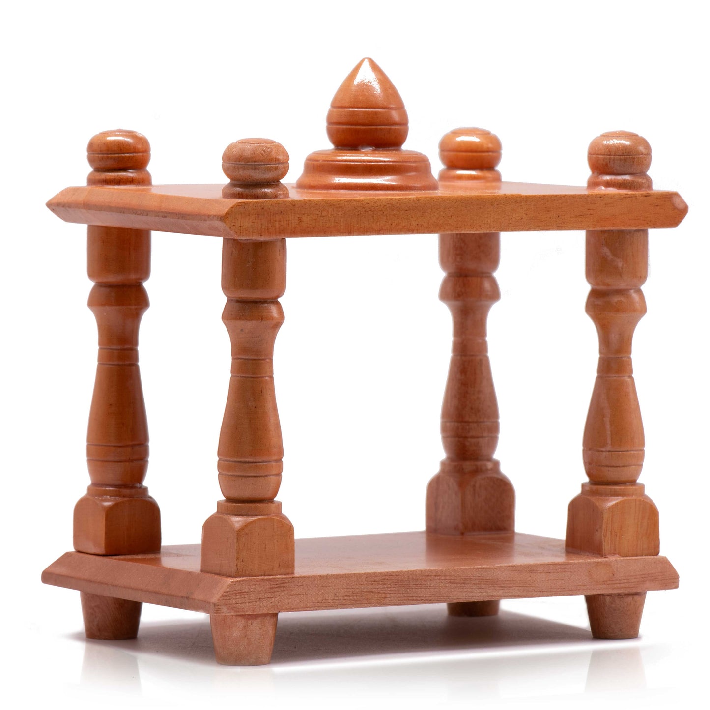 Small Wooden Mantapa - Natural Finish