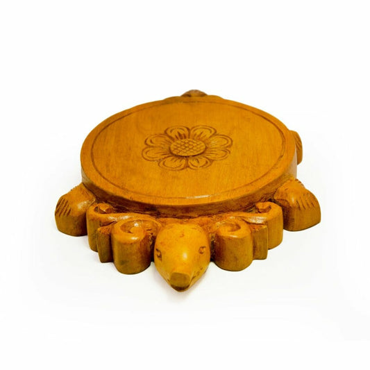 Handmade Jackfruit wood Koorma Asana/Koorma Peeta