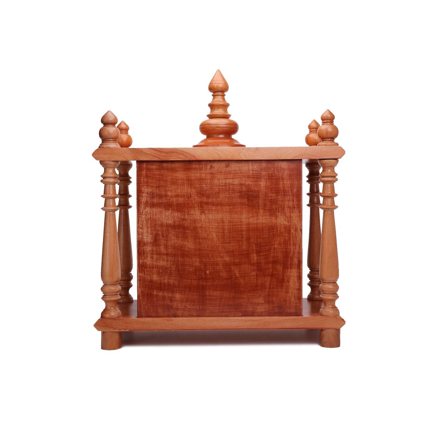 Mahogany Wooden Dismantlable Mantapa - Natural Finish