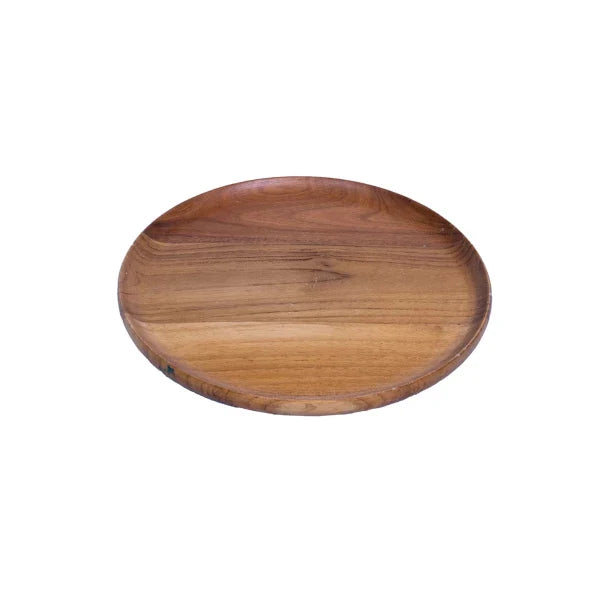 Teak Smooth Plates Taper 6"/17cm