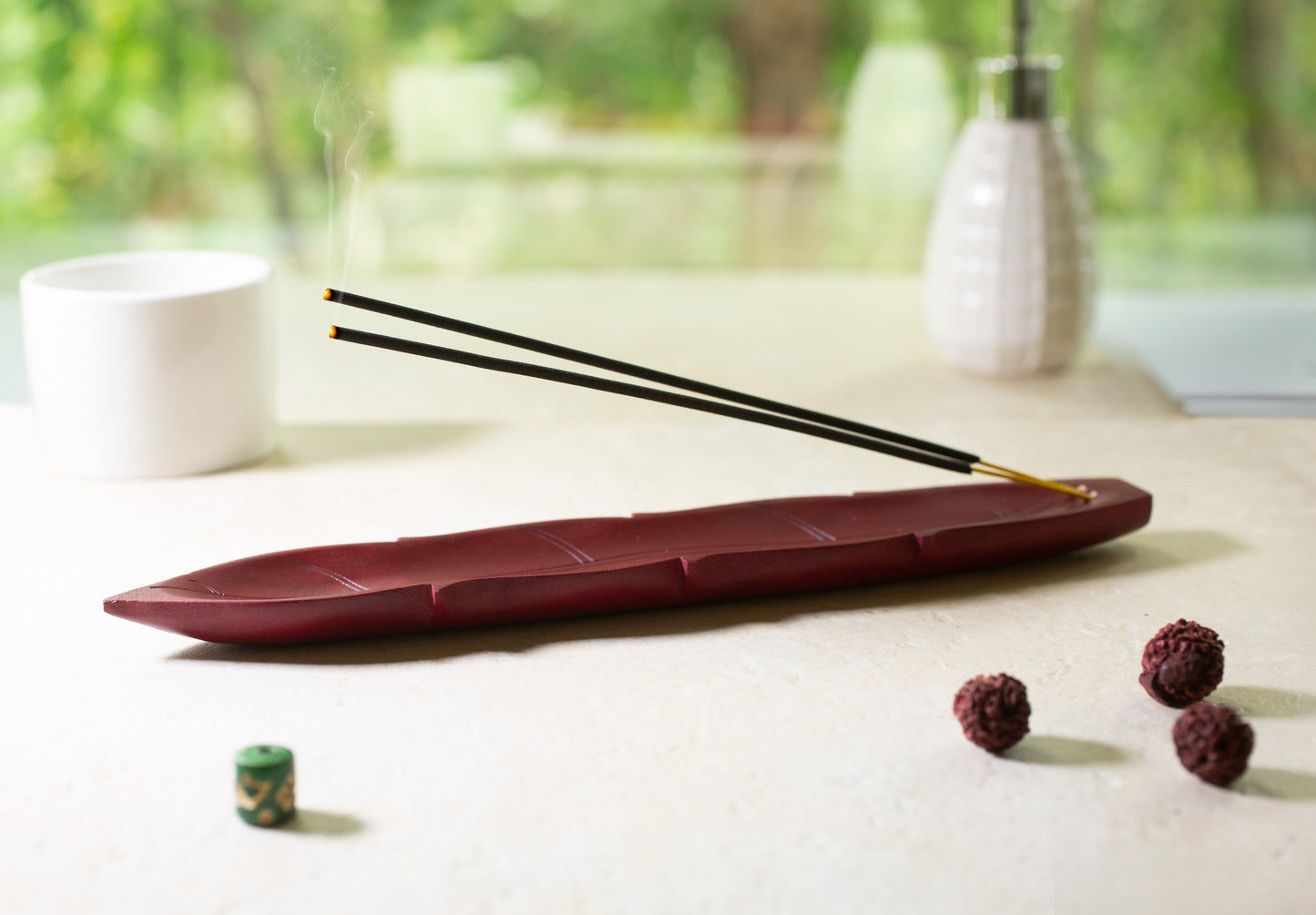 Leaf Ash Catcher- Cherry Red