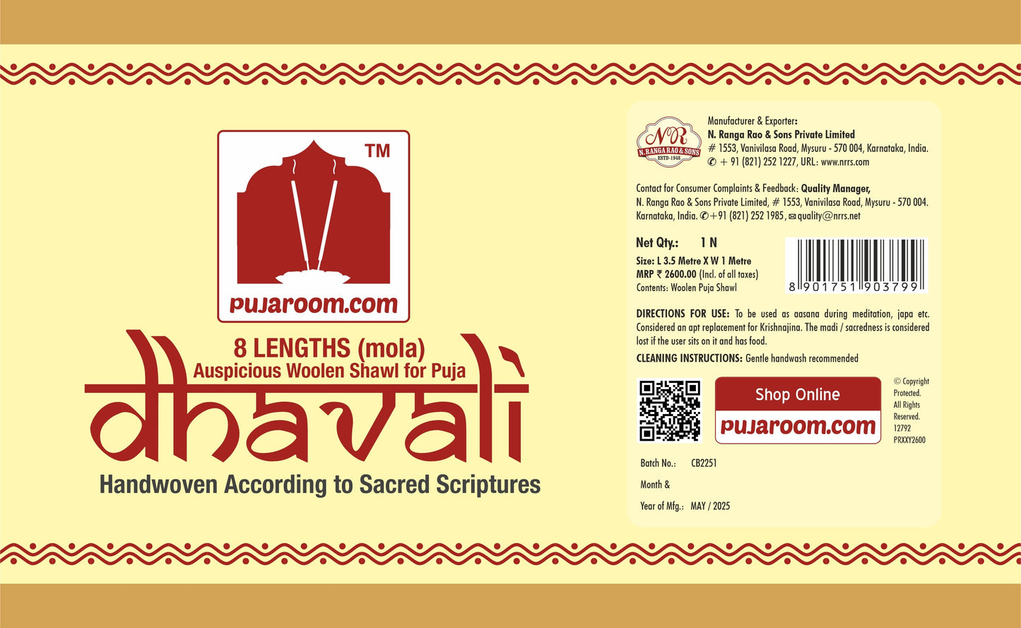 Woolen Dhavali Vastra