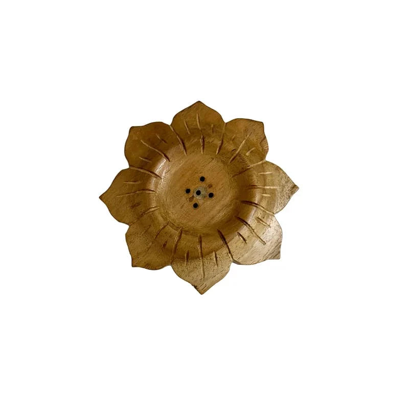 Teakwood Flower Agarbatti Stand