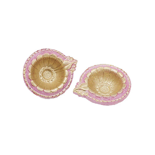 Hand Painted Earthen Terracotta Clay Diyas